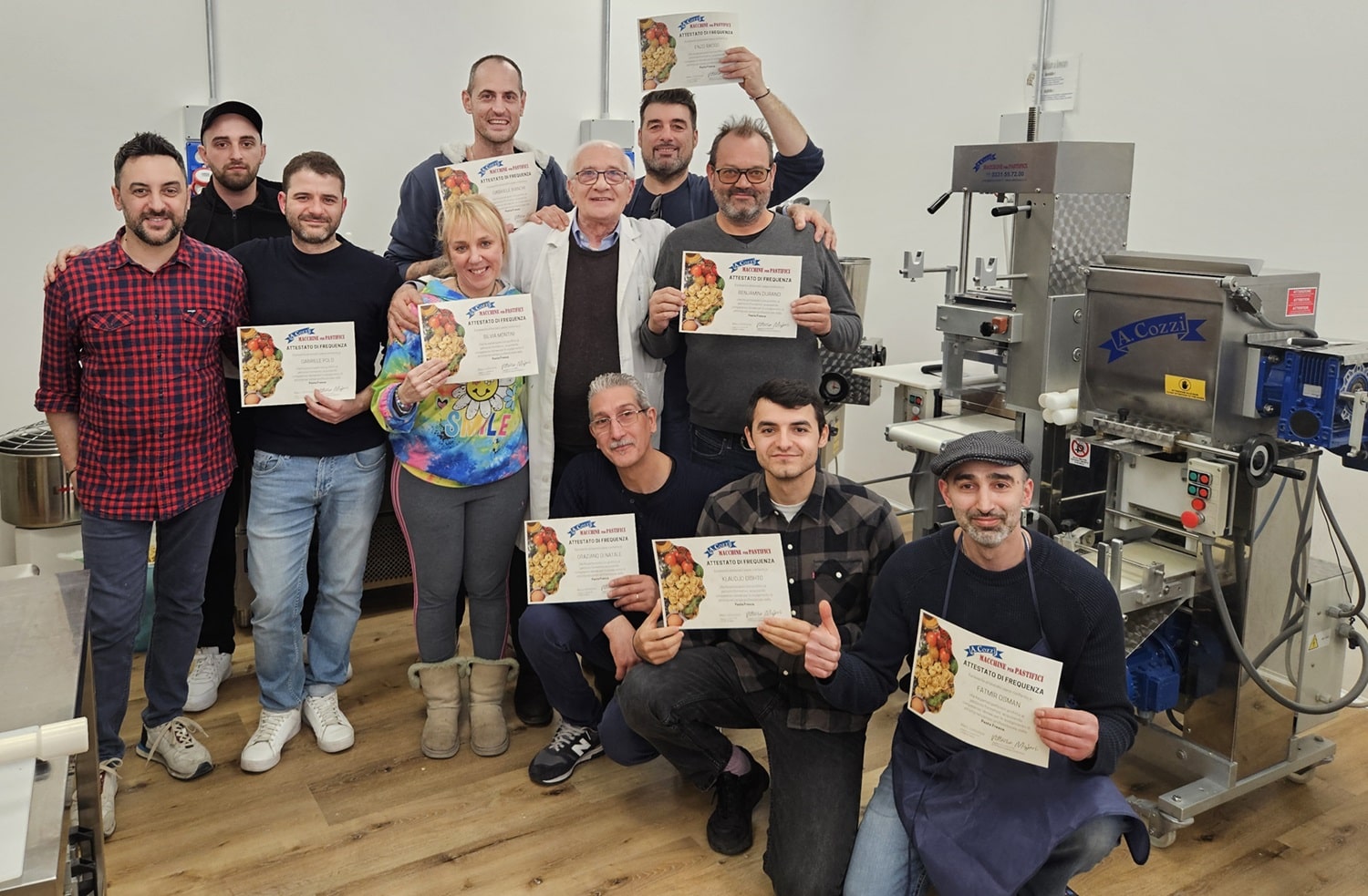 Aldo Cozzi Pasta Maker-Kurs Ideal für die Eröffnung einer Nudelfabrik